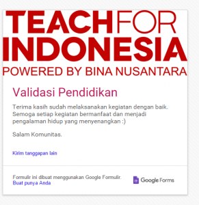 Validasi pendidikan